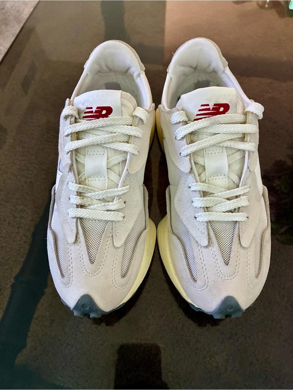 NEW BALANCE 327 LIGHT GRAY - CASUAL SPORT RETRO STYLE - SIZE 7.5 D - Picture 3 of 15